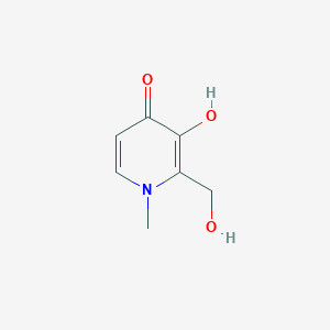 molecular formula C7H9NO3 B064861 3-Hydroxy-2-(hydroxymethyl)-1-methylpyridin-4-one CAS No. 171369-52-1