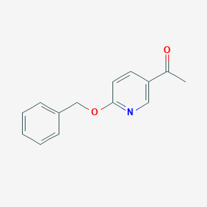 molecular formula C14H13NO2 B064862 5-acetyl-2-benzyloxypyridine CAS No. 178055-96-4