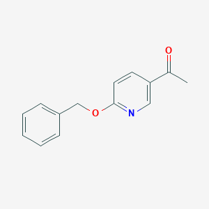 molecular formula C14H13NO2 B064862 1-[6-(Benzyloxy)pyridin-3-YL]ethanone CAS No. 178055-96-4