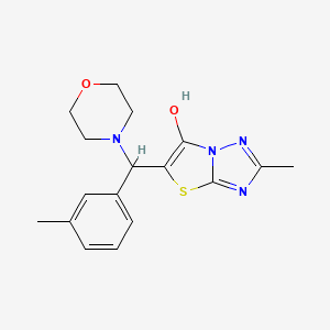 2-methyl-5-[(3-methylphenyl)(morpholin-4-yl)methyl]-[1,2,4]triazolo[3,2-b][1,3]thiazol-6-ol