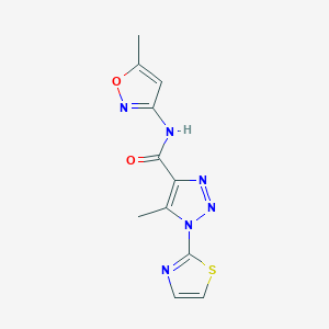 5-methyl-N-(5-methyl-1,2-oxazol-3-yl)-1-(1,3-thiazol-2-yl)-1H-1,2,3-triazole-4-carboxamide