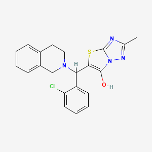 5-[(2-chlorophenyl)(1,2,3,4-tetrahydroisoquinolin-2-yl)methyl]-2-methyl-[1,2,4]triazolo[3,2-b][1,3]thiazol-6-ol