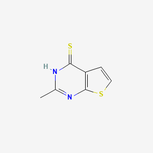 molecular formula C7H6N2S2 B6486958 2-methylthieno[2,3-d]pyrimidine-4(3H)-thione CAS No. 56844-34-9