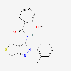 N-[2-(2,4-dimethylphenyl)-2H,4H,6H-thieno[3,4-c]pyrazol-3-yl]-2-methoxybenzamide