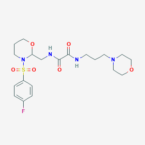 N-{[3-(4-fluorobenzenesulfonyl)-1,3-oxazinan-2-yl]methyl}-N'-[3-(morpholin-4-yl)propyl]ethanediamide
