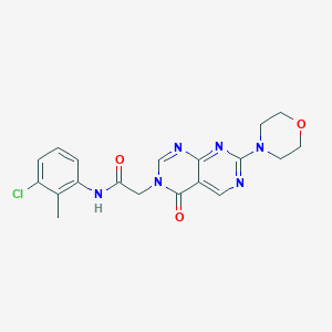 molecular formula C19H19ClN6O3 B6487331 N-(3-chloro-2-methylphenyl)-2-[7-(morpholin-4-yl)-4-oxo-3H,4H-pyrimido[4,5-d][1,3]diazin-3-yl]acetamide CAS No. 1286702-96-2
