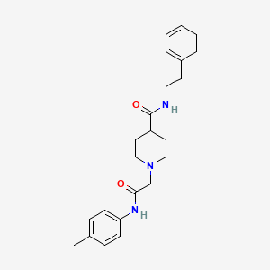 molecular formula C23H29N3O2 B6487630 1-{[(4-methylphenyl)carbamoyl]methyl}-N-(2-phenylethyl)piperidine-4-carboxamide CAS No. 941881-62-5