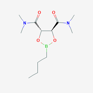 molecular formula C12H23BN2O4 B064878 (4S,5S)-2-Butyl-N4,N4,N5,N5-tetramethyl-1,3,2-dioxaborolane-4,5-dicarboxamide CAS No. 161344-84-9