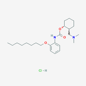 Carbamic acid, (2-(octyloxy)phenyl)-, 2-((dimethylamino)methyl)cyclohexyl ester, monohydrochloride, cis-