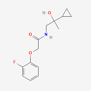 molecular formula C14H18FNO3 B6488473 N-(2-cyclopropyl-2-hydroxypropyl)-2-(2-fluorophenoxy)acetamide CAS No. 1286721-71-8