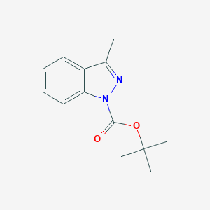 molecular formula C13H16N2O2 B064886 tert-Butyl 3-methyl-1H-indazole-1-carboxylate CAS No. 174180-72-4
