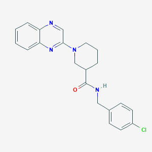 molecular formula C21H21ClN4O B6488620 N-[(4-chlorophenyl)methyl]-1-(quinoxalin-2-yl)piperidine-3-carboxamide CAS No. 941899-02-1