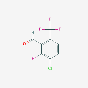 molecular formula C8H3ClF4O B064887 3-Chloro-2-fluoro-6-(trifluoromethyl)benzaldehyde CAS No. 186517-29-3