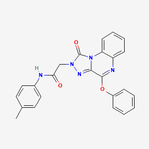 N-(4-methylphenyl)-2-{1-oxo-4-phenoxy-1H,2H-[1,2,4]triazolo[4,3-a]quinoxalin-2-yl}acetamide
