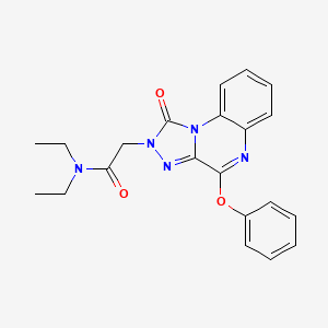 N,N-diethyl-2-{1-oxo-4-phenoxy-1H,2H-[1,2,4]triazolo[4,3-a]quinoxalin-2-yl}acetamide