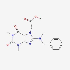 methyl 2-{8-[benzyl(methyl)amino]-1,3-dimethyl-2,6-dioxo-2,3,6,7-tetrahydro-1H-purin-7-yl}acetate