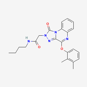 molecular formula C23H25N5O3 B6489285 N-butyl-2-[4-(2,3-dimethylphenoxy)-1-oxo-1H,2H-[1,2,4]triazolo[4,3-a]quinoxalin-2-yl]acetamide CAS No. 1189973-24-7