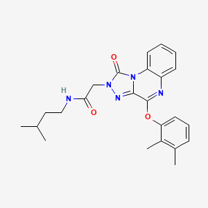 2-[4-(2,3-dimethylphenoxy)-1-oxo-1H,2H-[1,2,4]triazolo[4,3-a]quinoxalin-2-yl]-N-(3-methylbutyl)acetamide