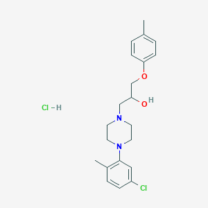 1-[4-(5-chloro-2-methylphenyl)piperazin-1-yl]-3-(4-methylphenoxy)propan-2-ol hydrochloride