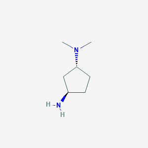 molecular formula C7H16N2 B064894 (1R,3R)-N1,N1-Dimethylcyclopentane-1,3-diamine CAS No. 167298-23-9