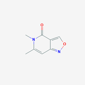 molecular formula C8H8N2O2 B064896 5,6-Dimethylisoxazolo[4,3-c]pyridin-4(5H)-one CAS No. 176683-51-5