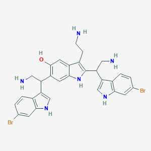 molecular formula C30H30Br2N6O B064898 Gelliusine A CAS No. 159903-67-0