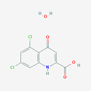 molecular formula C10H7Cl2NO4 B064912 5,7-Dichlorokynurenic acid monohydrate CAS No. 190908-40-8