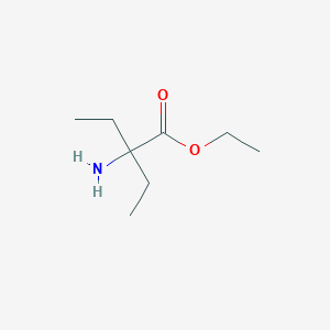 molecular formula C8H17NO2 B064914 Ethyl 2-amino-2-ethylbutanoate CAS No. 189631-96-7