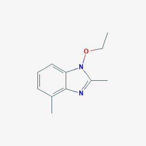 molecular formula C11H14N2O B064917 1-Ethoxy-2,4-dimethylbenzimidazole CAS No. 161958-72-1