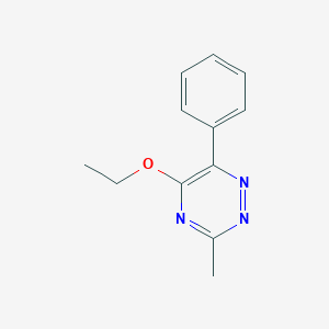 molecular formula C12H13N3O B064923 5-Ethoxy-3-methyl-6-phenyl-1,2,4-triazine CAS No. 190711-27-4