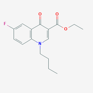 molecular formula C16H18FNO3 B6492743 Ethyl 1-butyl-6-fluoro-4-oxoquinoline-3-carboxylate CAS No. 1260836-13-2