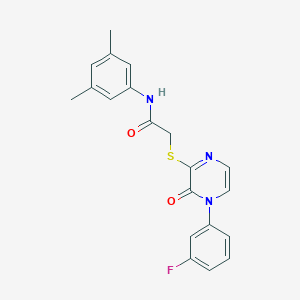 N-(3,5-dimethylphenyl)-2-{[4-(3-fluorophenyl)-3-oxo-3,4-dihydropyrazin-2-yl]sulfanyl}acetamide