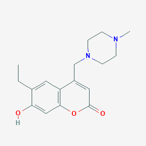 6-ethyl-7-hydroxy-4-[(4-methylpiperazin-1-yl)methyl]-2H-chromen-2-one