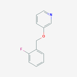 3-[(2-fluorophenyl)methoxy]pyridine