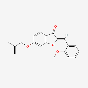 (2Z)-2-[(2-methoxyphenyl)methylidene]-6-[(2-methylprop-2-en-1-yl)oxy]-2,3-dihydro-1-benzofuran-3-one