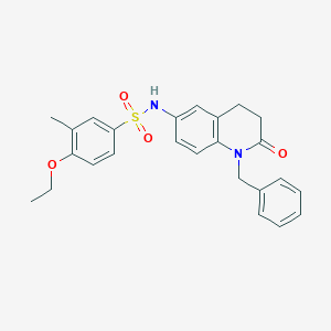 B6493823 N-(1-benzyl-2-oxo-1,2,3,4-tetrahydroquinolin-6-yl)-4-ethoxy-3-methylbenzene-1-sulfonamide CAS No. 946325-94-6