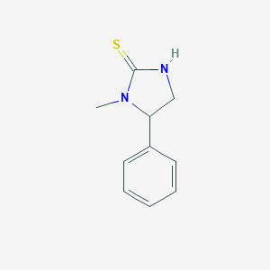 molecular formula C10H12N2S B064943 1-Methyl-5-phenyl-2-imidazolidinethione CAS No. 186424-02-2
