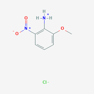 molecular formula C7H9ClN2O3 B064946 Benzenamine,2-methoxy-6-nitro-,monohydrochloride CAS No. 189999-06-2