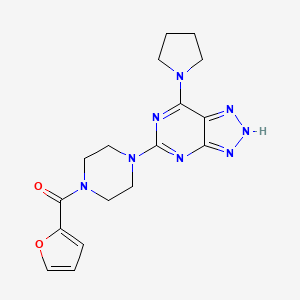 molecular formula C17H20N8O2 B6494731 furan-2-yl(4-(7-(pyrrolidin-1-yl)-3H-[1,2,3]triazolo[4,5-d]pyrimidin-5-yl)piperazin-1-yl)methanone CAS No. 1334376-38-3