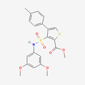 B6495095 methyl 3-[(3,5-dimethoxyphenyl)sulfamoyl]-4-(4-methylphenyl)thiophene-2-carboxylate CAS No. 941888-57-9