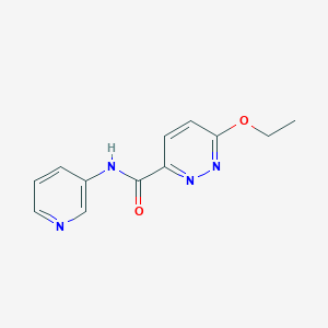 molecular formula C12H12N4O2 B6495463 3-Pyridazinecarboxamide, 6-ethoxy-N-3-pyridinyl- CAS No. 1351658-99-5