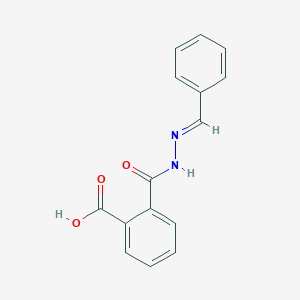 molecular formula C15H12N2O3 B064956 1,2-Benzenedicarboxylic acid, mono((phenylmethylene)hydrazide) CAS No. 160282-34-8