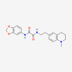 molecular formula C21H23N3O4 B6496021 Falcipain-2/3-IN-2 CAS No. 946209-23-0