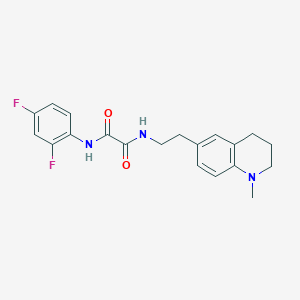 B6496026 N'-(2,4-difluorophenyl)-N-[2-(1-methyl-1,2,3,4-tetrahydroquinolin-6-yl)ethyl]ethanediamide CAS No. 946281-32-9