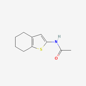 molecular formula C10H13NOS B6496524 Acetamide, N-(4,5,6,7-tetrahydrobenzo[b]thien-2-yl)- CAS No. 14770-80-0