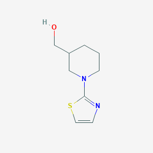 molecular formula C9H14N2OS B6496805 (1-(Thiazol-2-yl)piperidin-3-yl)methanol CAS No. 1248995-31-4