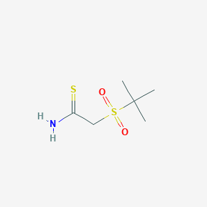 molecular formula C6H13NO2S2 B064970 2-(Tert-butylsulfonyl)ethanethioamide CAS No. 175277-31-3