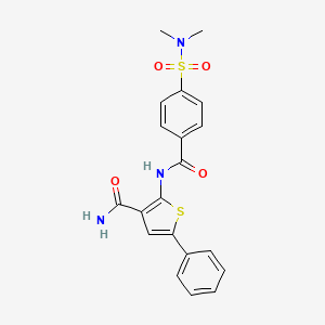 2-[4-(dimethylsulfamoyl)benzamido]-5-phenylthiophene-3-carboxamide