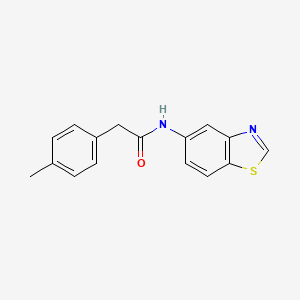N-(1,3-benzothiazol-5-yl)-2-(4-methylphenyl)acetamide