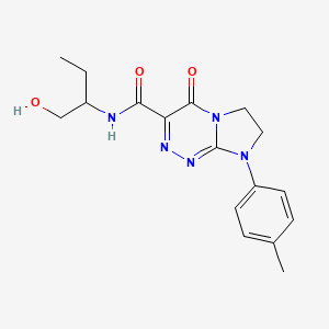 N-(1-hydroxybutan-2-yl)-8-(4-methylphenyl)-4-oxo-4H,6H,7H,8H-imidazo[2,1-c][1,2,4]triazine-3-carboxamide